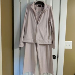 Blush pink lounge outfit